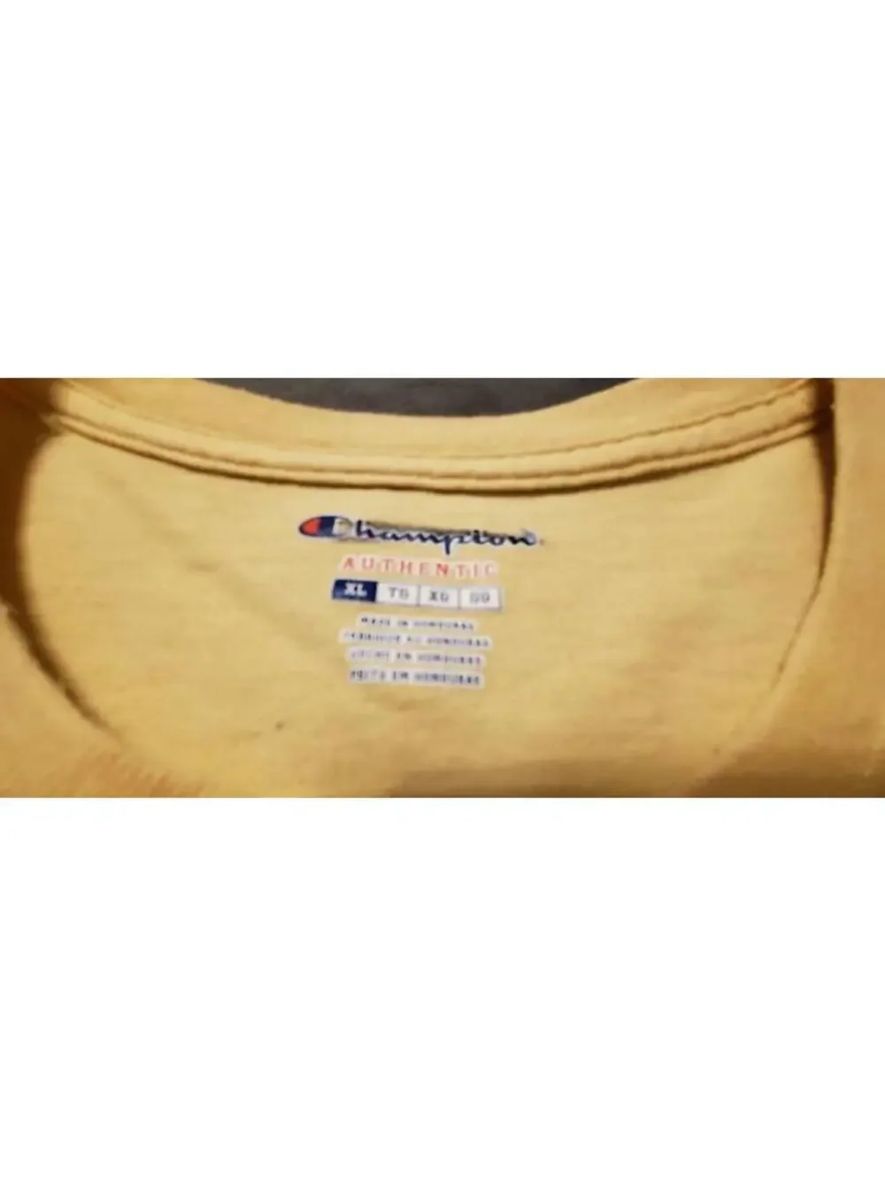 CHAMPION T SHIRT - BEIGE - TAGLESS - XL - Picture 3 of 4